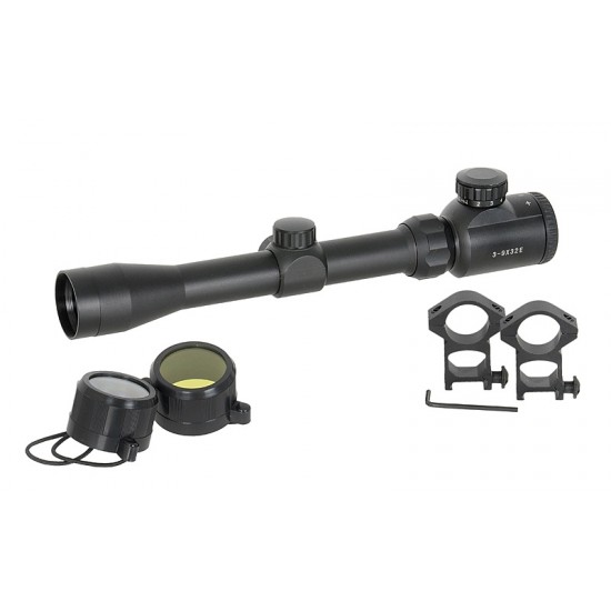 Scope 3-9x32E with high mounting rings [PCS] 370